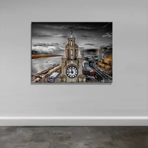 Dark Glow | Liverpool Canvas | Liver Building Clock